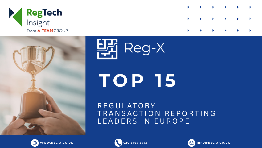Reg-X Named Top 15 Transaction Reporting Leader